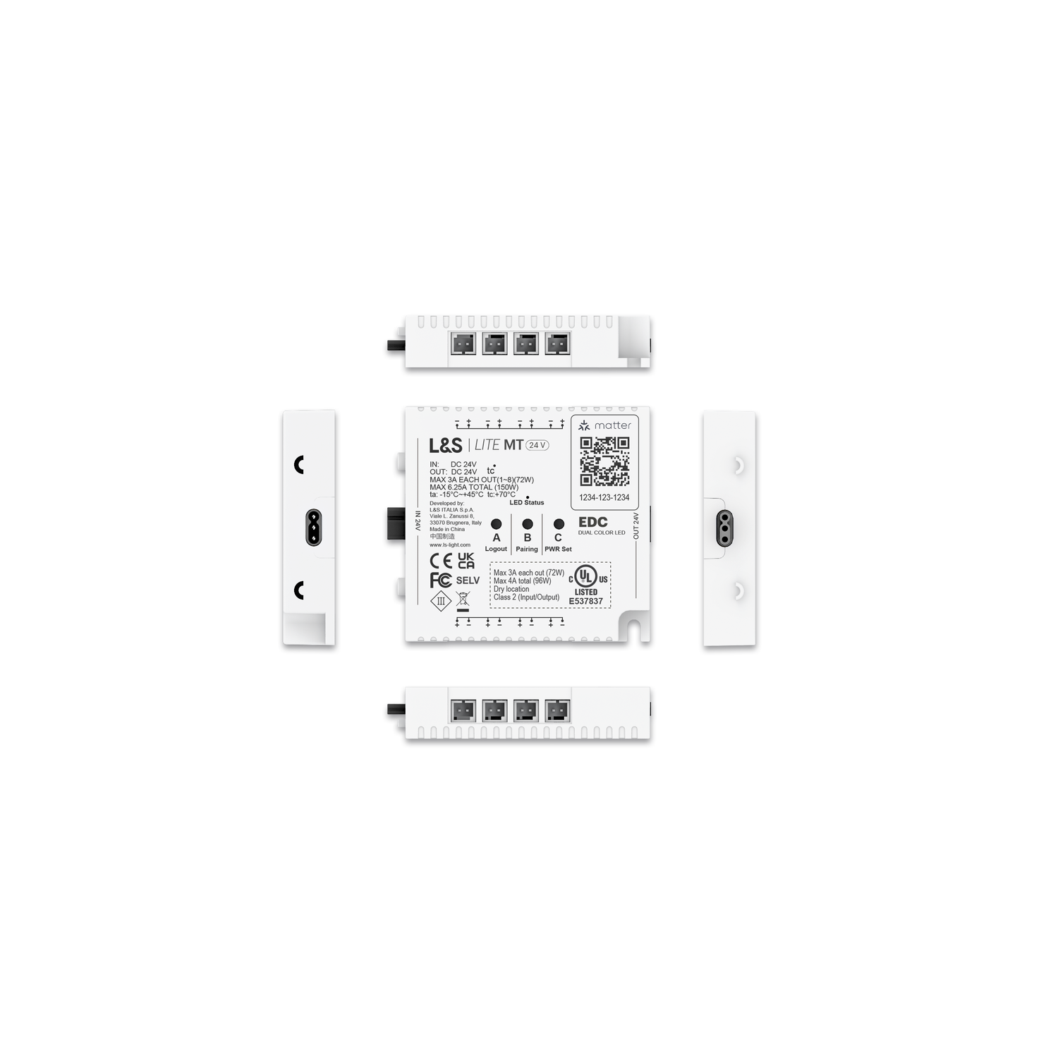 Mec Lite 1-kanaal Matter module 24V EDC